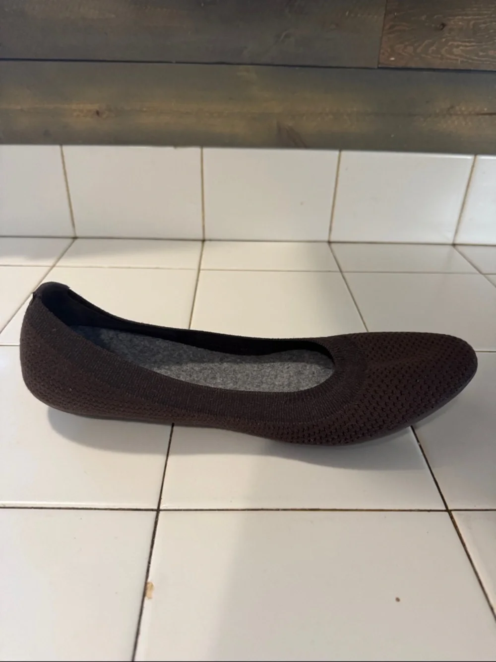 allbirds Tree Breezers Women's Cocoa Brown Knit Ballet Flats Lightweight Size 11